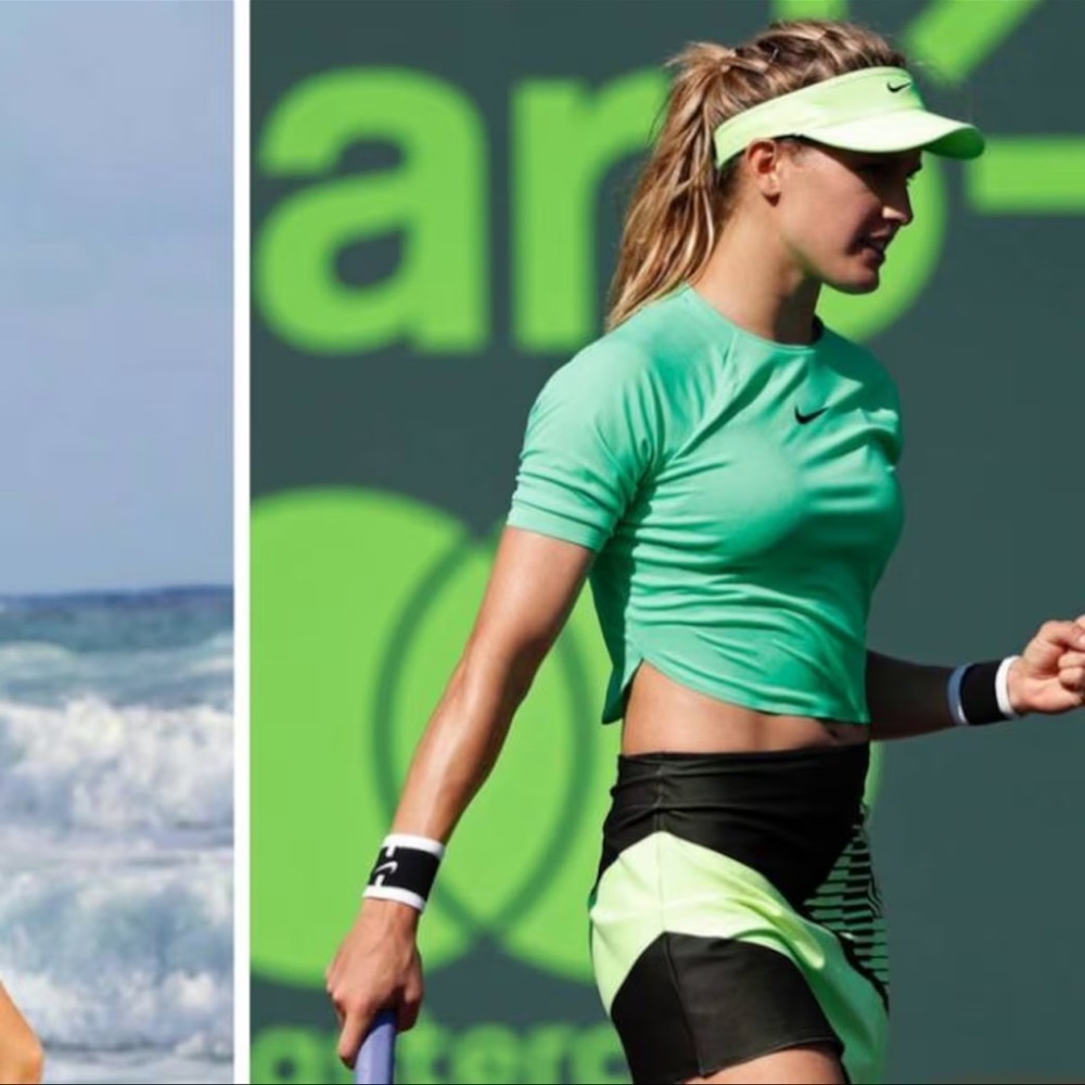 Nike Women's Spring Print Power Spin Skirt XS Green/ Neon green genie Bouchard - Picture 1 of 6